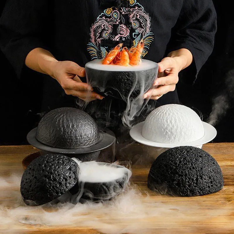 Ceramic Planet Sashimi Dry Ice Plate